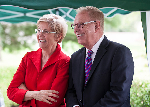 Senator Elizabeth Warren and Governor Ted Strickland